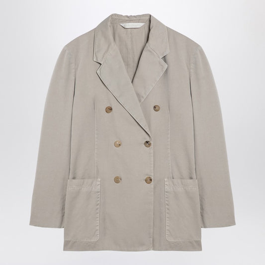 Palm Angels Beige double-breasted cotton jacket