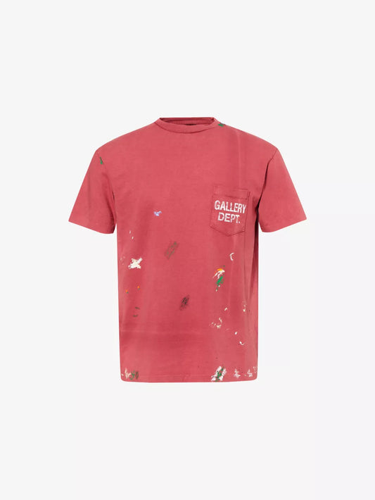 Vintage Logo Painted Crewneck Cotton-Jersey T-Shirt