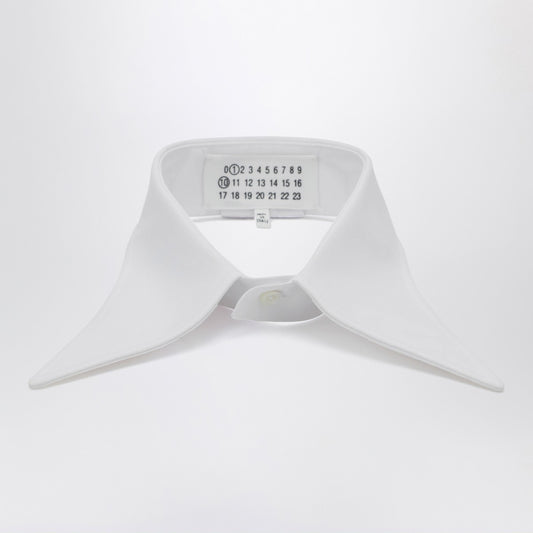 Maison Margiela White cotton pointed collar