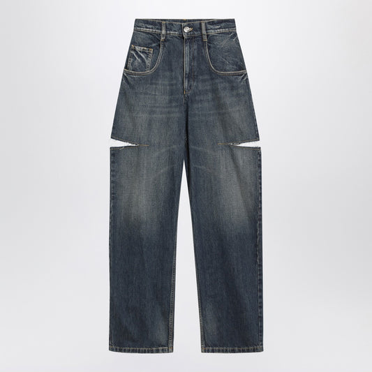 Maison Margiela Blue ripped washed jeans