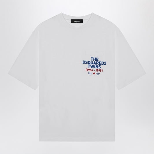 Dsquared2 White cotton T-shirt with logo
