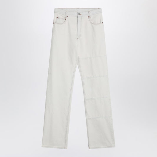 MM6 Maison Margiela White jeans with patches