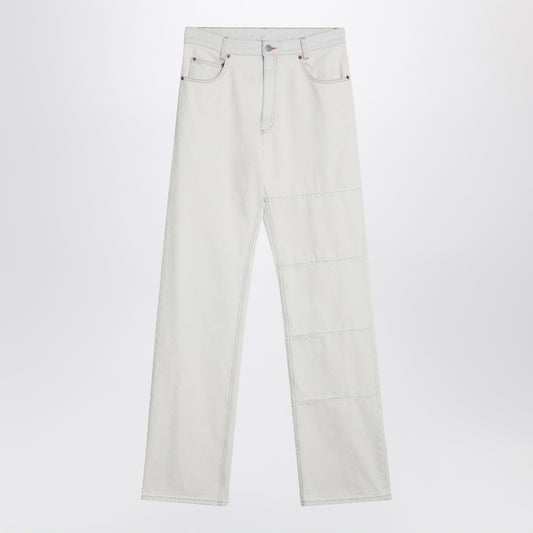 MM6 Maison Margiela White jeans with patches