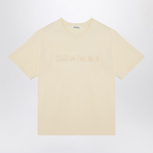 Wales Bonner Organic cotton light yellow T-shirt