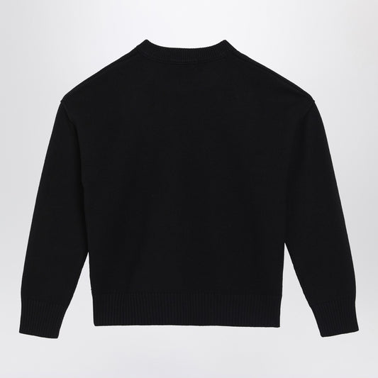 Ami Paris Black wool sweater Ami De Coeur