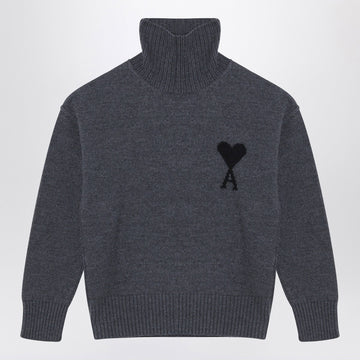 Ami Paris Turtleneck sweater Ami De Coeur grey