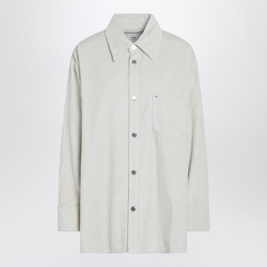 Ami Paris Ivory corduroy shirt