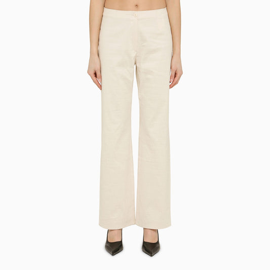 Our Legacy Regular white cotton trousers