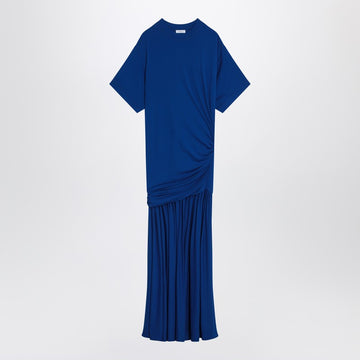 Ferragamo Long blue dress with draping