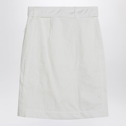 Ferragamo White wrap skirt in cotton blend