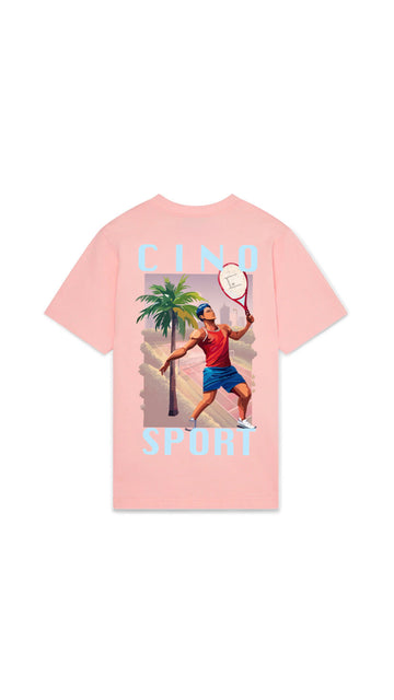 Tennis T-Shirt | Salmon Pink