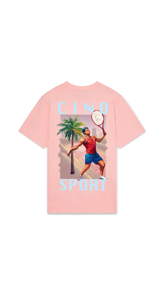 Tennis T-Shirt | Salmon Pink