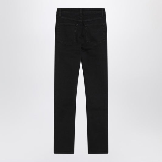 Frame Black straight-leg jeans The Pencil