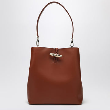 Longchamp M Le Roseau Hobo Bag in Bark colour