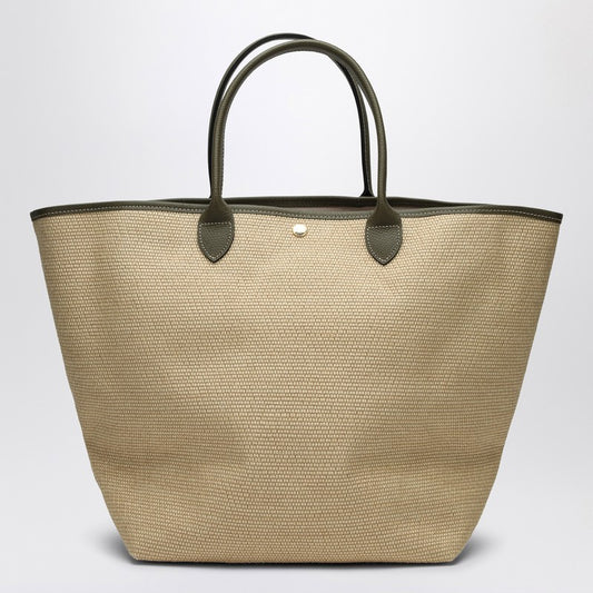 Longchamp Basket bag L Le Pliage dark green