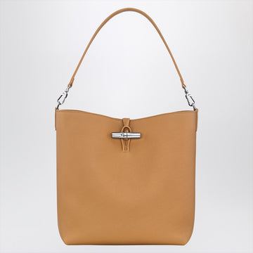 Longchamp M Le Roseau in Walnut colour Hobo Bag