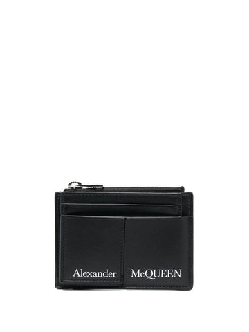 Alexander McQueen logo print cardholder