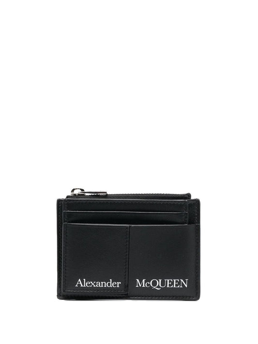 Alexander McQueen logo print cardholder