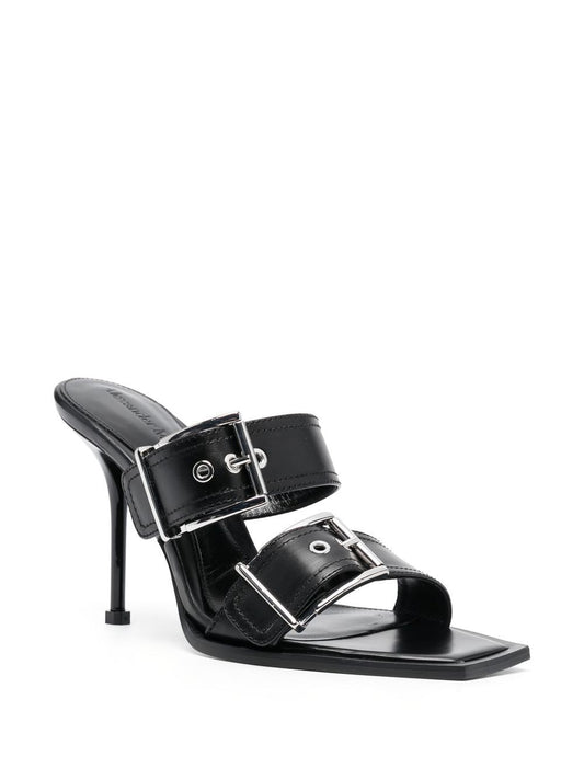 Alexander McQueen 100mm Buckled Leather Sandals