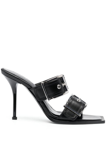 Alexander McQueen 100mm Buckled Leather Sandals