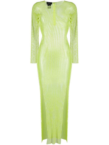 Santa Brand Rhinestones embellished long dress