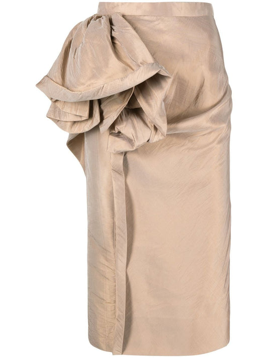 Maison Margiela Midi skirt with ruffles