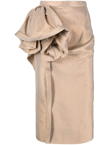 Maison Margiela Midi skirt with ruffles