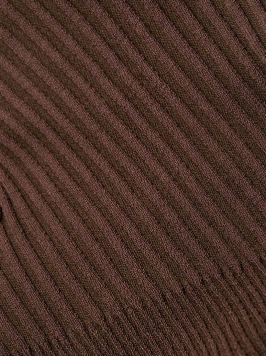 AndreĀdamo Andrea Adamo halterneck-fastening ribbed-knit bodysuit