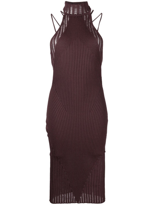 AndreĀdamo AndreÄdamo Ribbed midi dress
