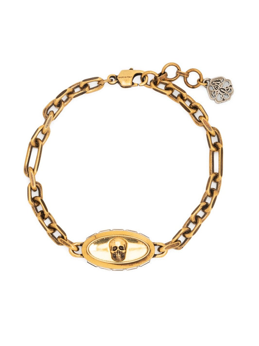 Alexander McQueen skull-detail chain-link bracelet