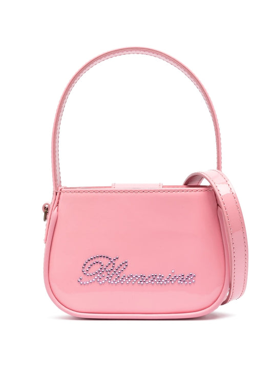 Blumarine crystal-embellished logo tote bag