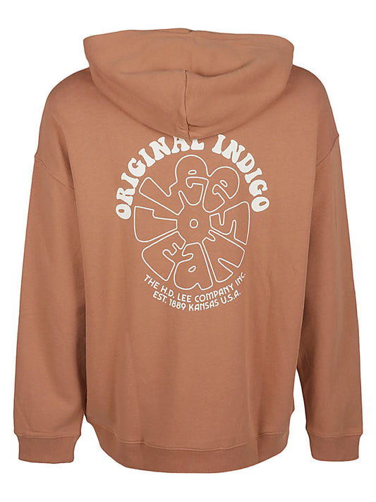 Lee Logo cotton hoodie