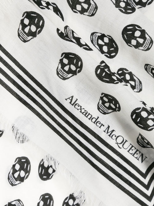 Alexander McQueen Skull wool scarf