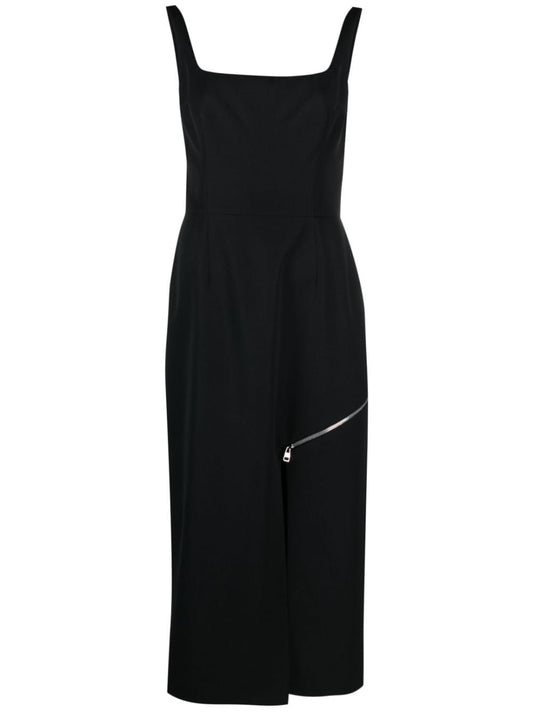 Alexander McQueen zip-embellished Midi Dress