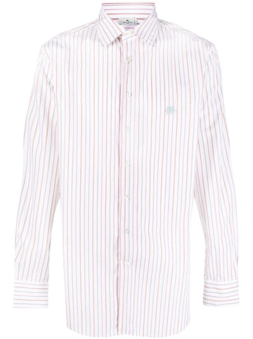Etro Striped shirt with embroidery