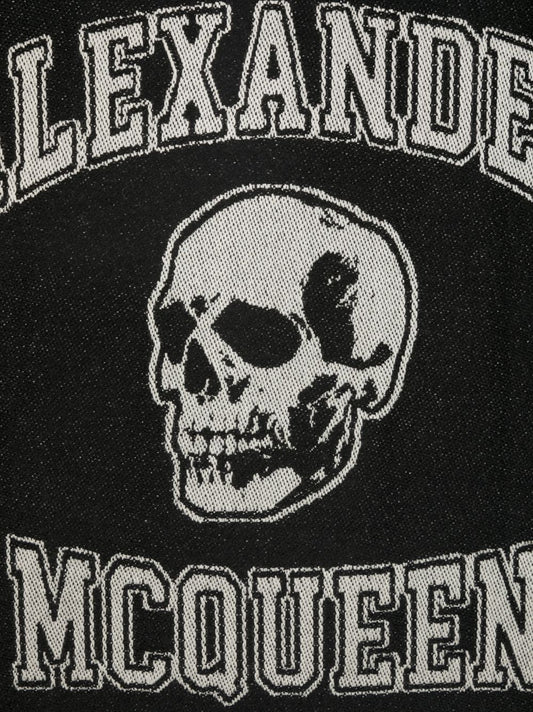 Alexander McQueen Logo wool scarf