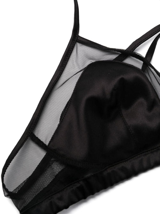 Dolce & Gabbana panelled tulle satin bra