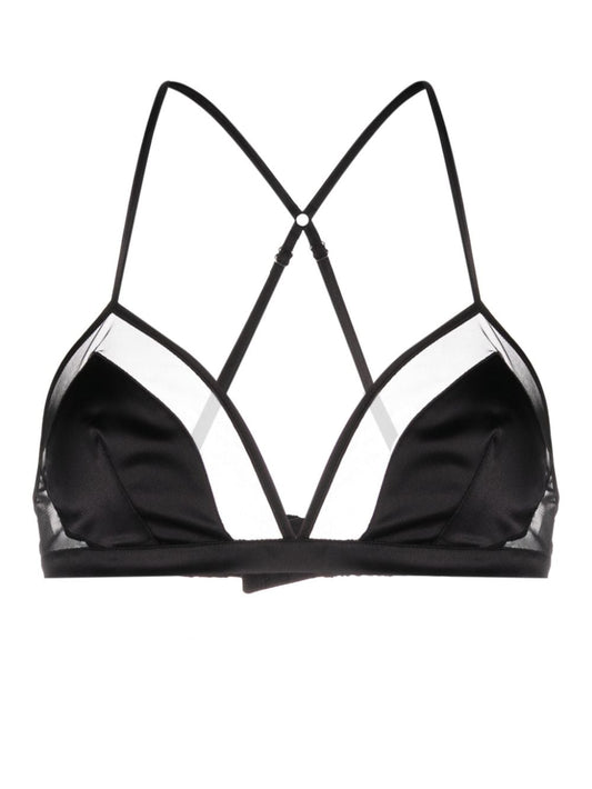 Dolce & Gabbana panelled tulle satin bra