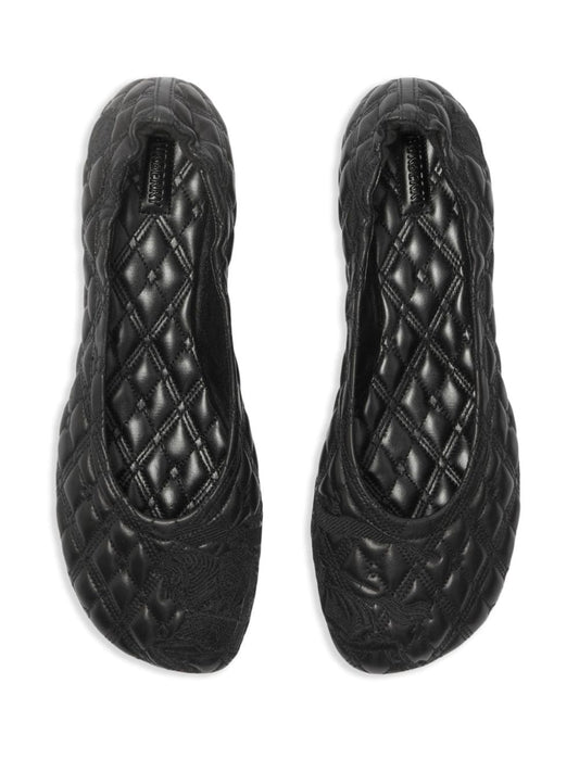 Burberry leather sadler ballerinas