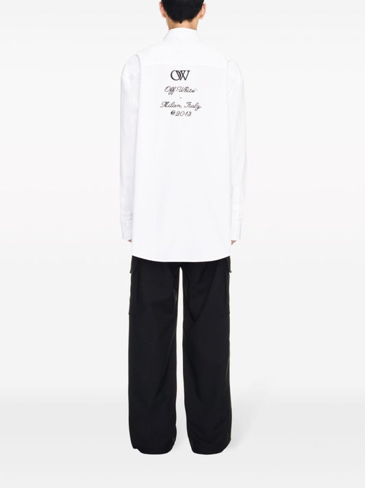 Off White Shirt with embroidery