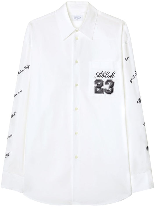 Off White Shirt with embroidery