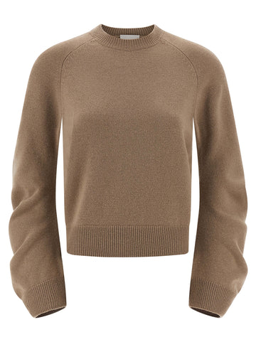 Nude Curved Sleeve Sweater