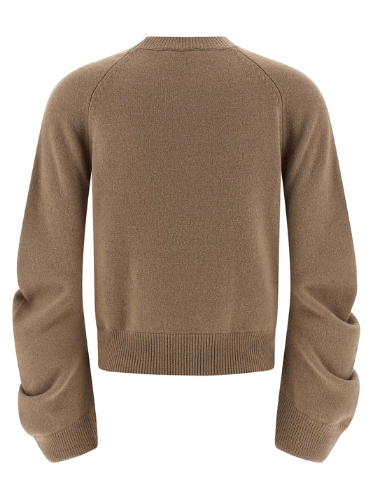 Nude Curved Sleeve Sweater