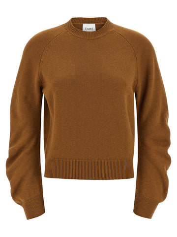 Nude Curved Sleeve Sweater