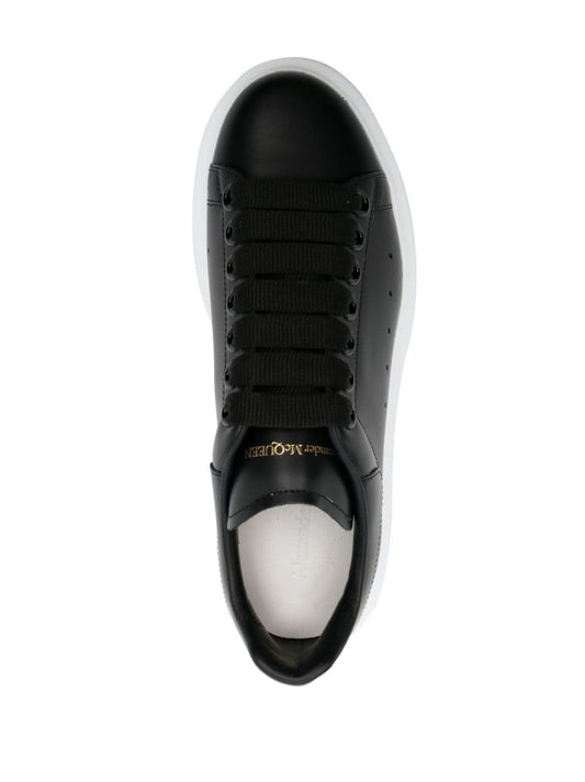 Alexander McQueen Black Leather Sneakers
