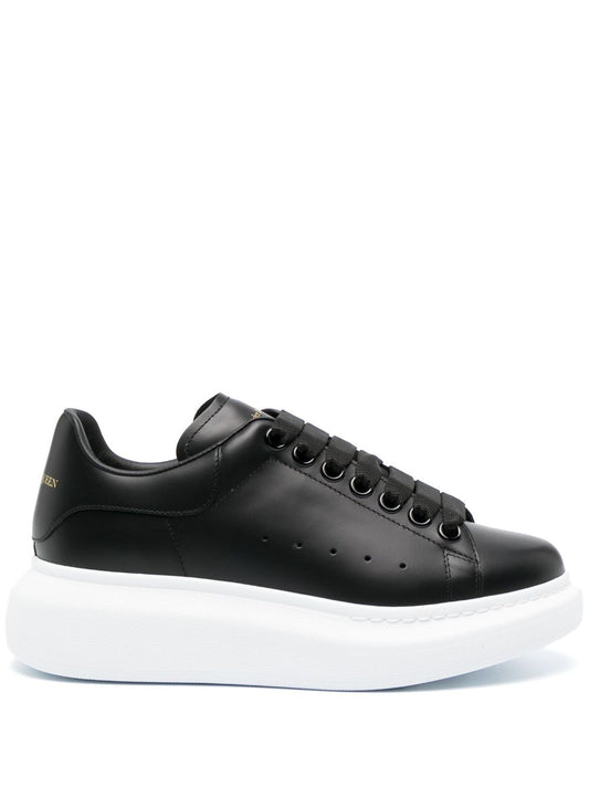Alexander McQueen Black Leather Sneakers