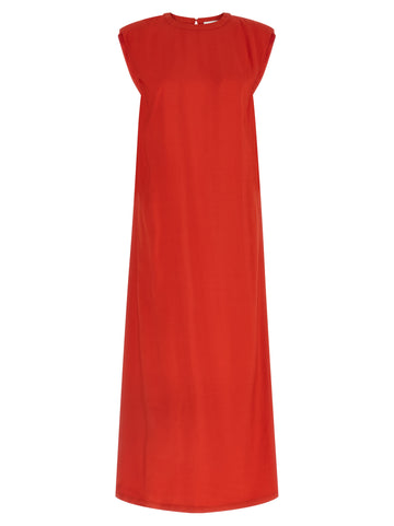 Nude Round-neck Dress
