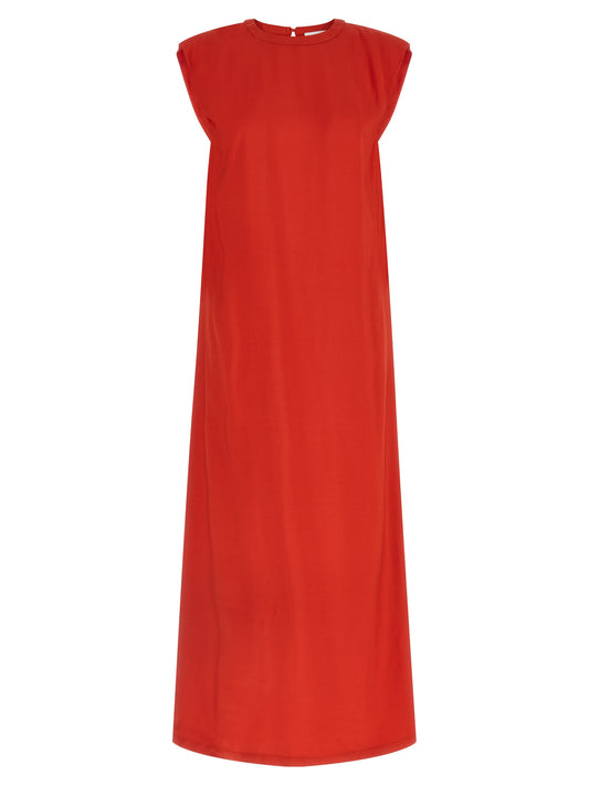 Nude Round-neck Dress