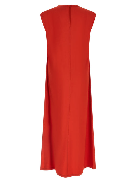 Nude Round-neck Dress