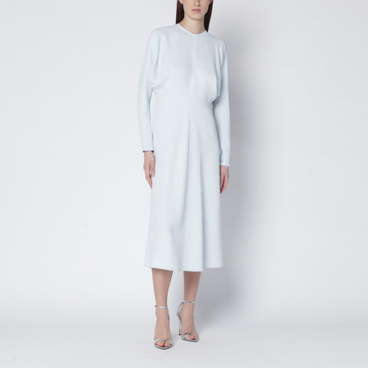 Victoria Beckham Ice blue Dolman midi dress